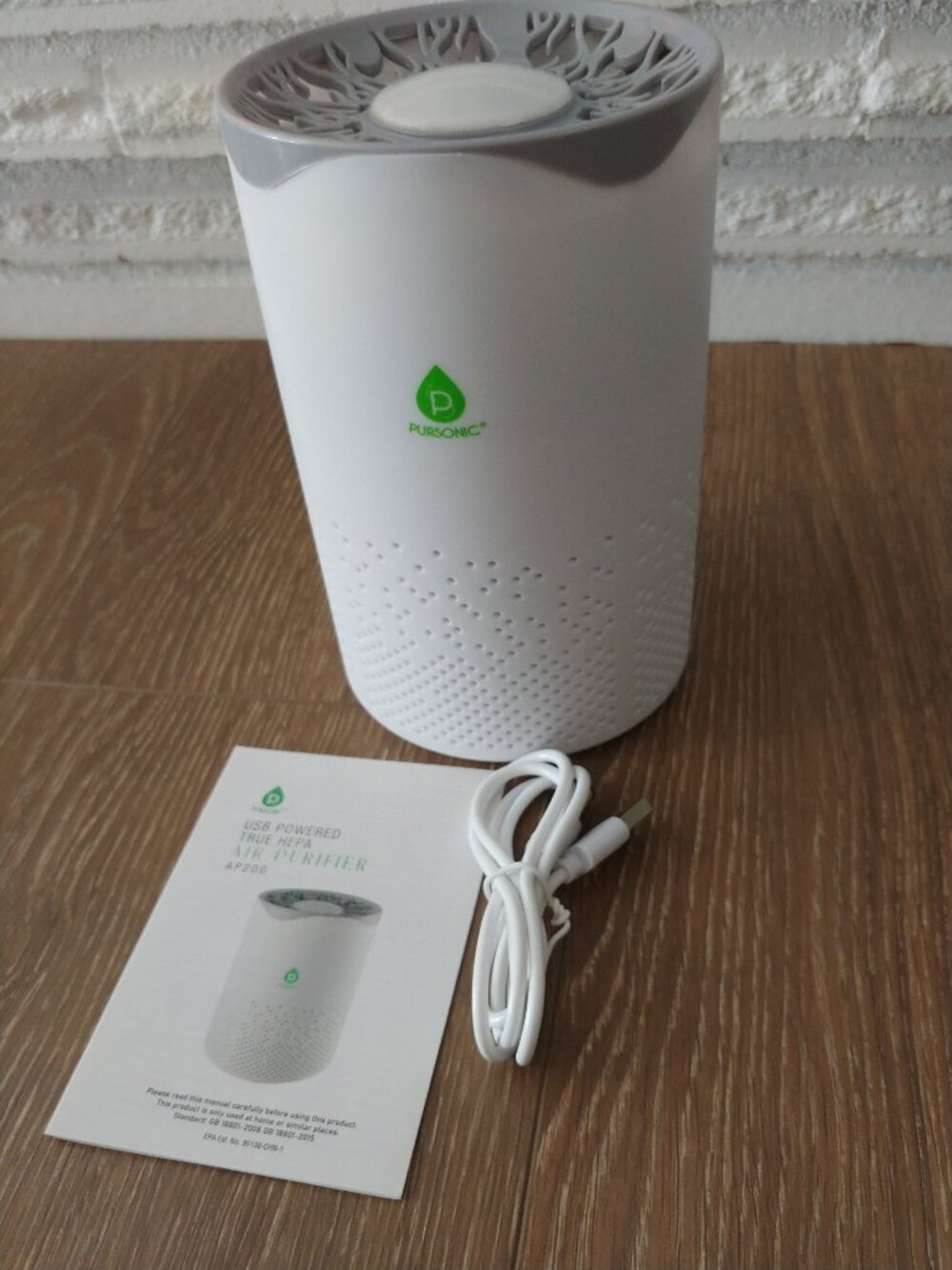 Pursonic USB Powered True Hepa Compact Air Purifier